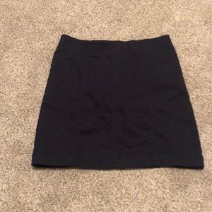 Navy blue mini skirt